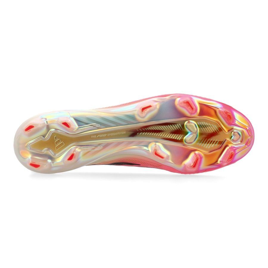Adidas F50 Hyperfast Elite Laceless FG Road to Glory - Solar Turbo/Core Black/Gold Metallic