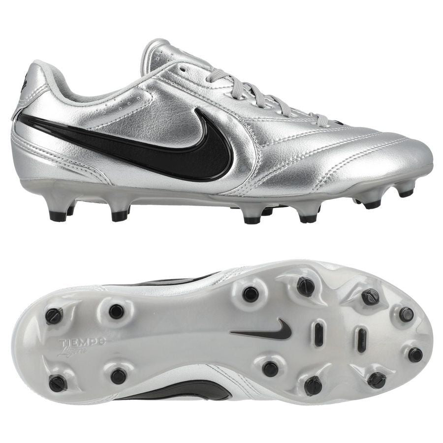 Nike Tiempo Ligera Profesional FG - Plata metalizada/Negro (EDICIÓN LIMITADA)