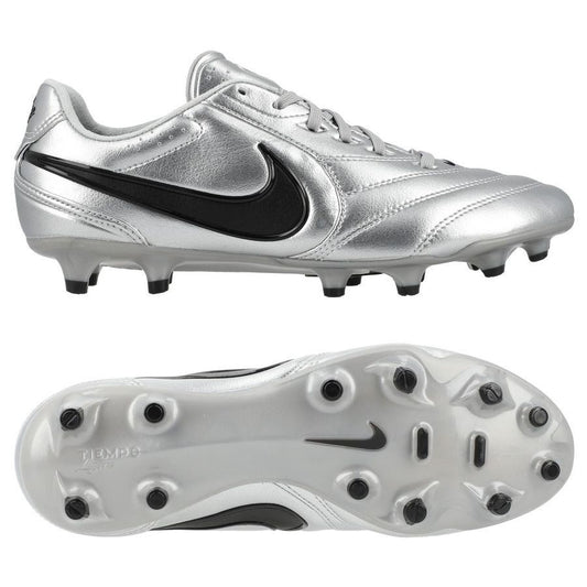 Nike Tiempo Ligera Profesional FG - Plata metalizada/Negro (EDICIÓN LIMITADA)