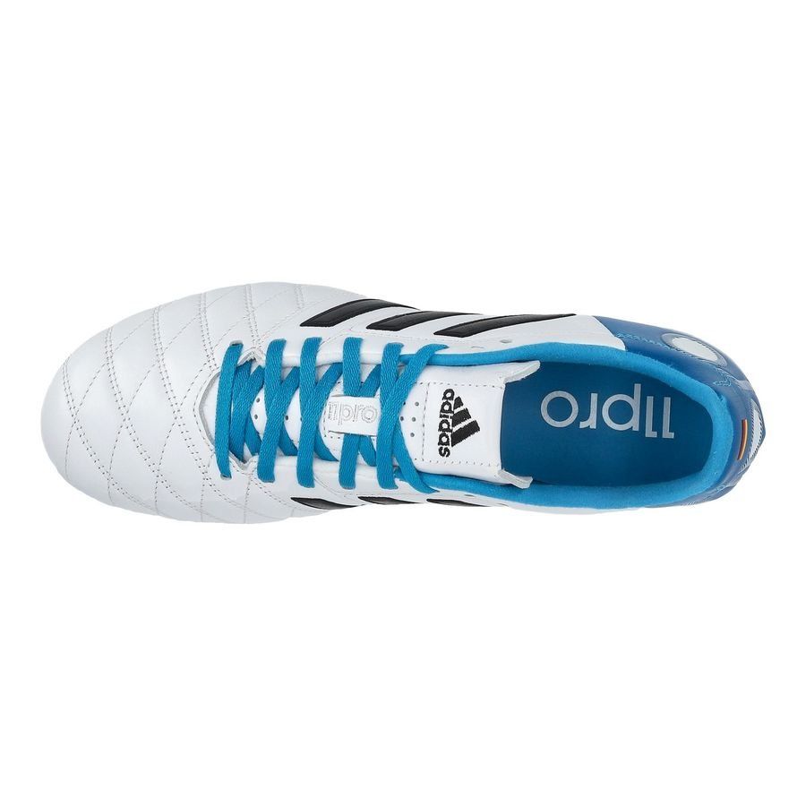 Adidas 11Pro Toni Kroos Edition FG - White/Core Black/Solar Blue (EDICIÓN LIMITADA)