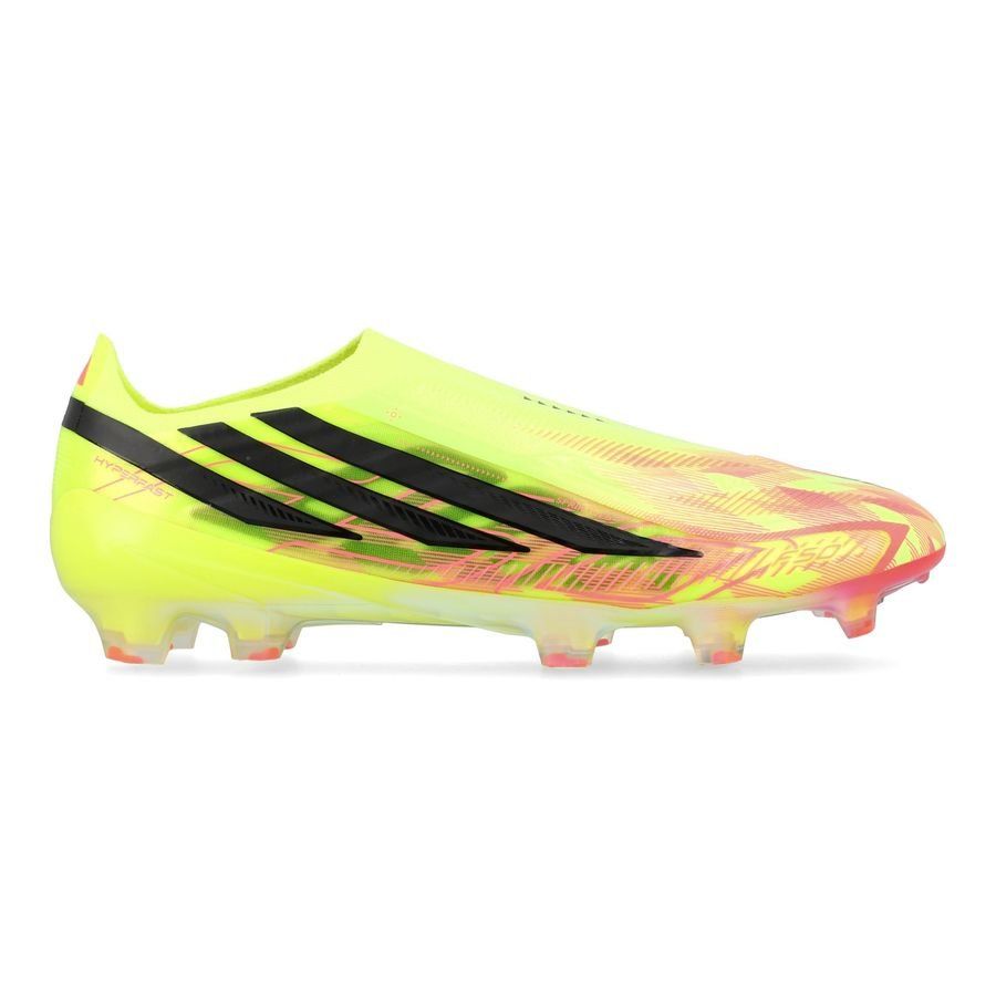Adidas F50 Hyperfast Elite Laceless FG - Solar Yellow/Core Black/Solar Turquoise