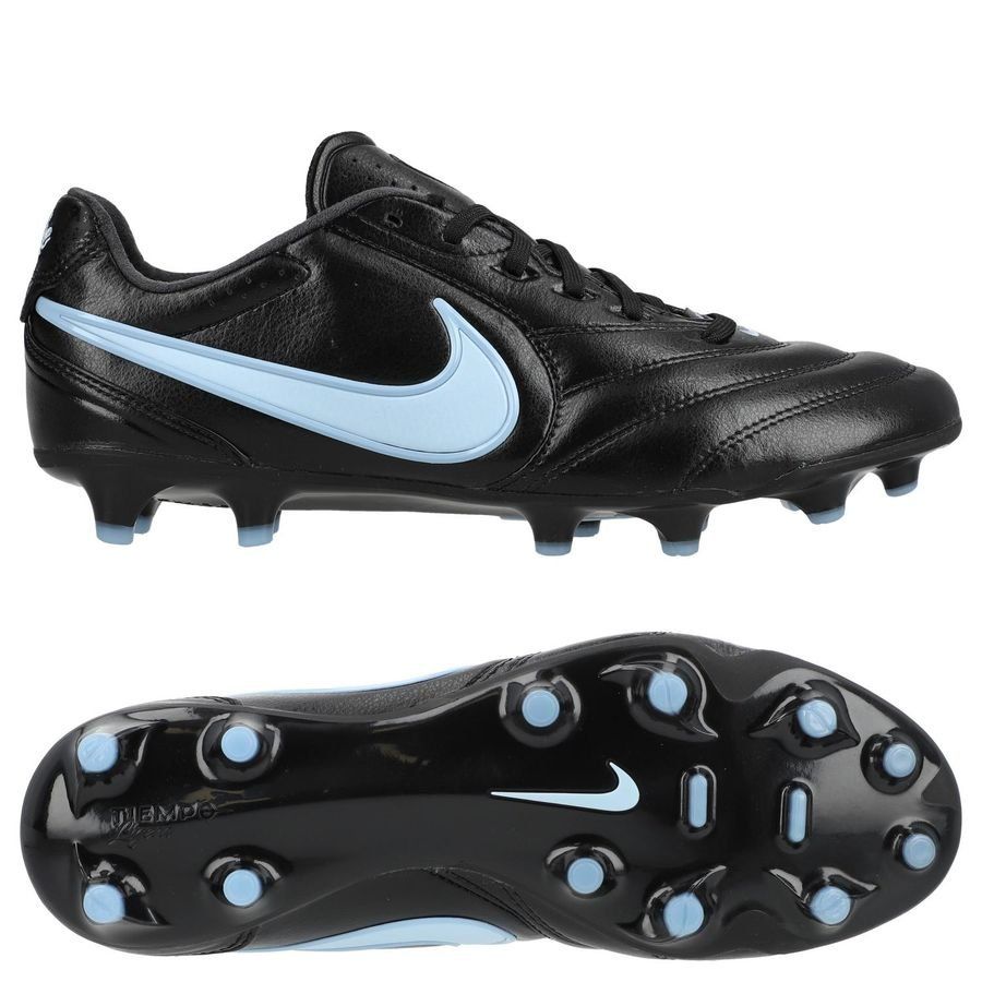 Nike Tiempo Ligera Profesional FG Shadow - Negro/Obsidiana/Azul hielo