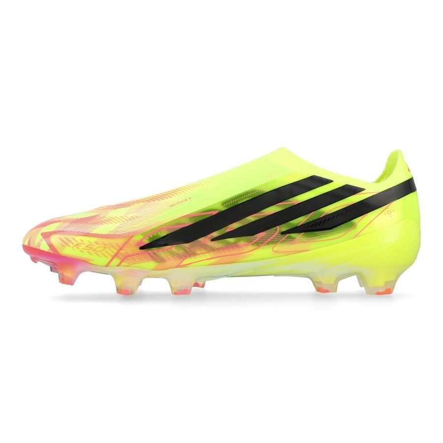Adidas F50 Hyperfast Elite Laceless FG - Solar Yellow/Core Black/Solar Turquoise