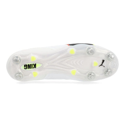 PUMA King 20 Ultimate SG Unleashed - PUMA White/Rojo/Amarillo