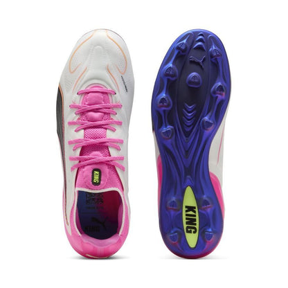 PUMA King 20 Ultimate FG/AG Showtime - PUMA White/Poison Pink/Bright Aqua