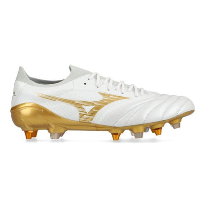 Mizuno Morelia Neo IV Beta Elite SG Bright Gold - Blanco/Oro/Cool Grey