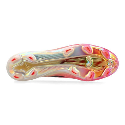 Adidas F50 Hyperfast Elite Laceless FG Road to Glory - Solar Turbo/Core Black/Gold Metallic