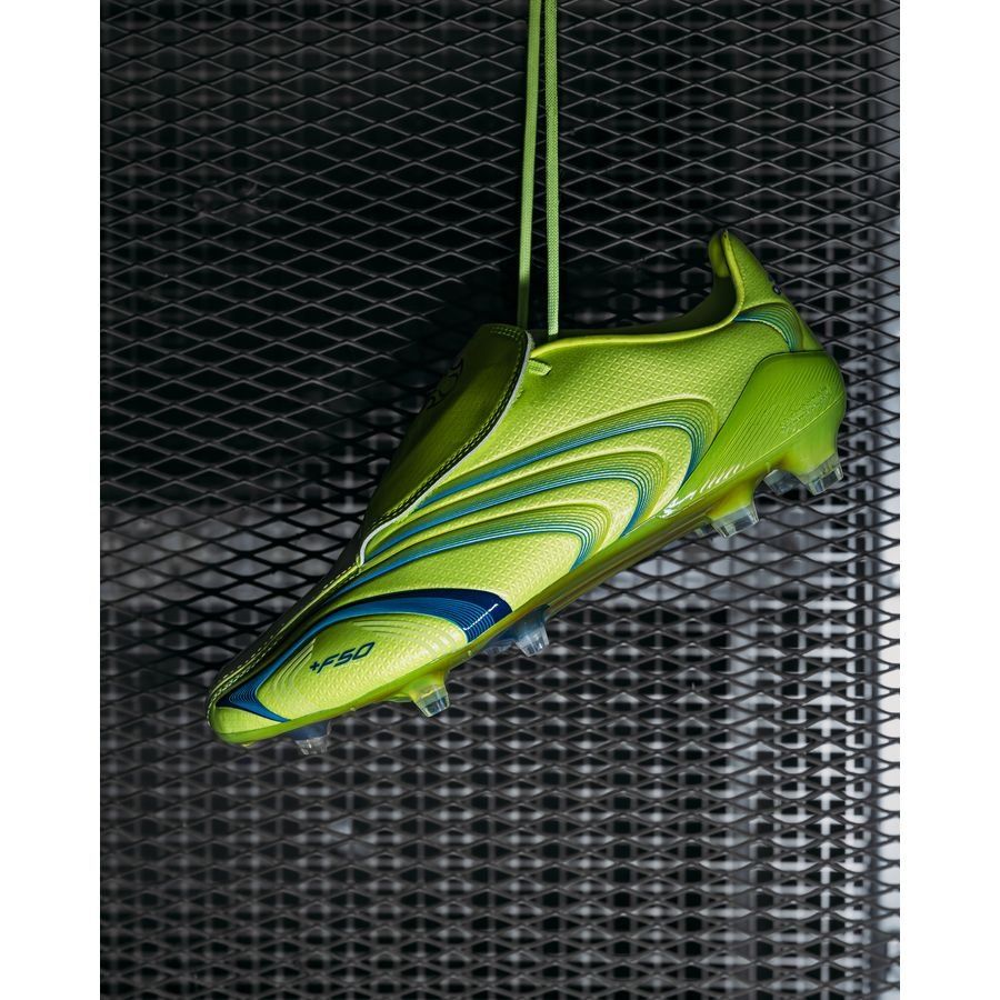 Adidas F50 Elite Tunit FG - Lucid Lemon/Azul real/Light Utility Aqua (EDICIÓN LIMITADA)