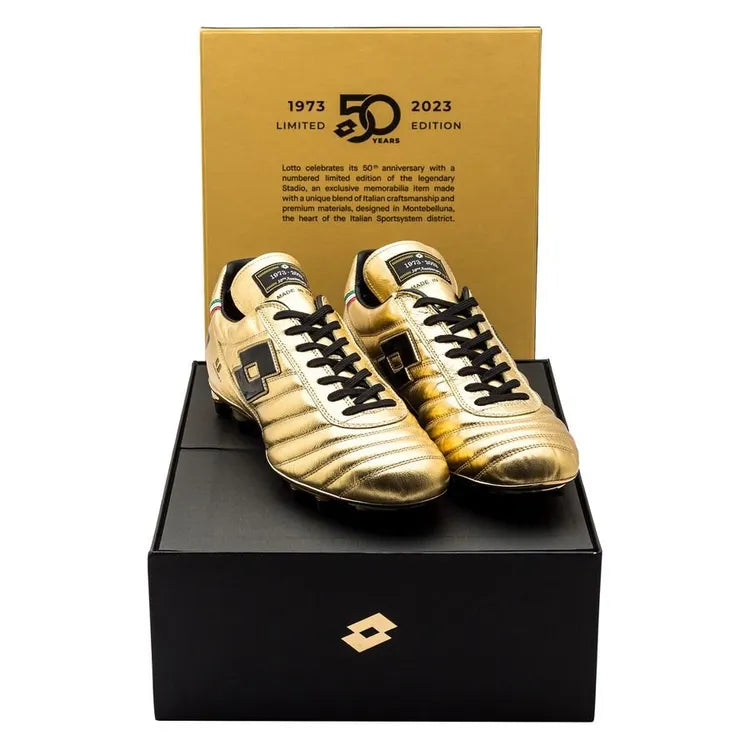 Lotto Stadio OG II FG 50 Years Aniversario - Oro/Negro (EDICIÓN LIMITADA)