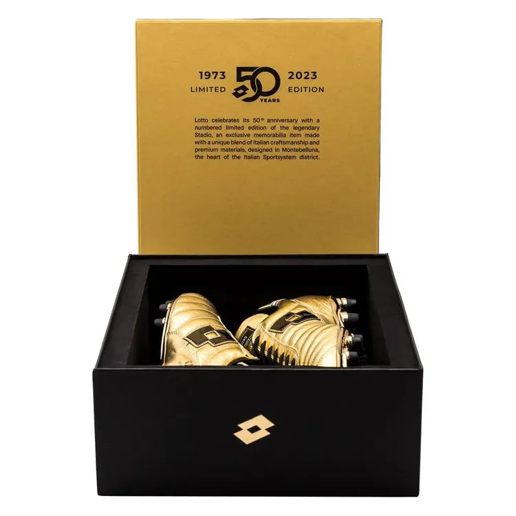 Lotto Stadio OG II FG 50 Years Aniversario - Oro/Negro (EDICIÓN LIMITADA)