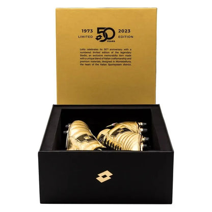 Lotto Stadio OG II FG 50 Years Aniversario - Oro/Negro (EDICIÓN LIMITADA)