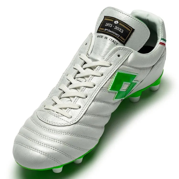 Lotto Stadio OG II FG 50 Years Aniversario 50 Icons - Perla blanca/Verde (EDICIÓN LIMITADA)