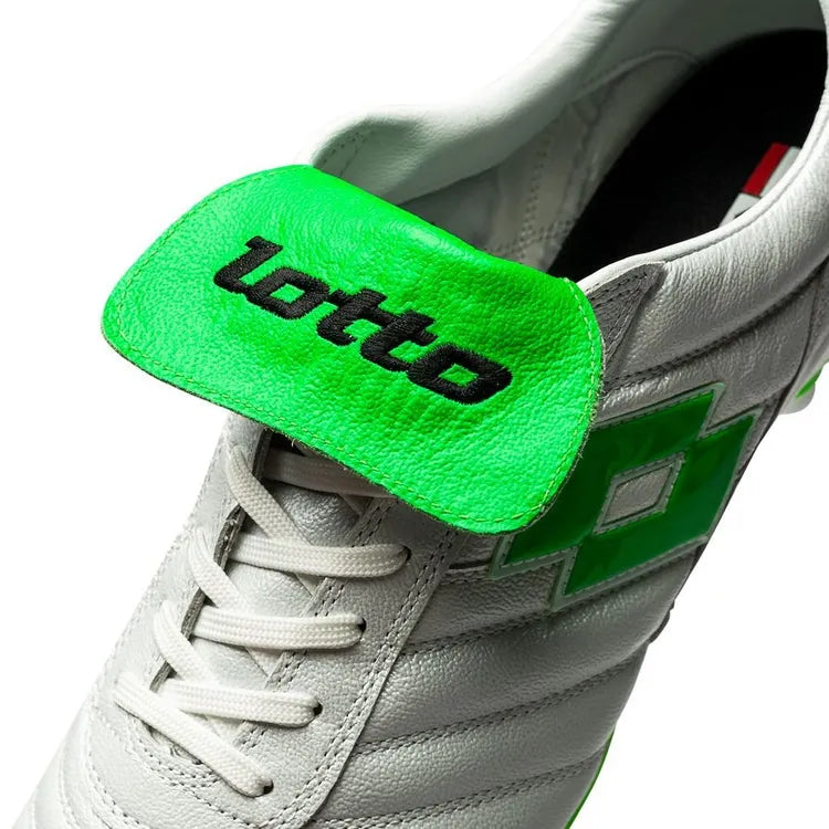 Lotto Stadio OG II FG 50 Years Aniversario 50 Icons - Perla blanca/Verde (EDICIÓN LIMITADA)