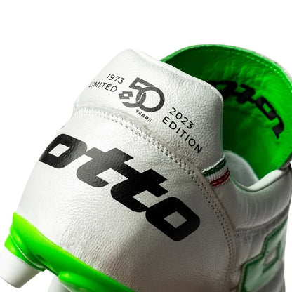 Lotto Stadio OG II FG 50 Years Aniversario 50 Icons - Perla blanca/Verde (EDICIÓN LIMITADA)