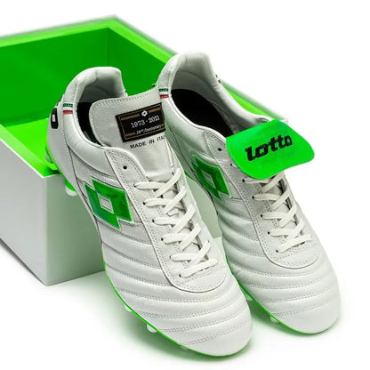 Lotto Stadio OG II FG 50 Years Aniversario 50 Icons - Perla blanca/Verde (EDICIÓN LIMITADA)