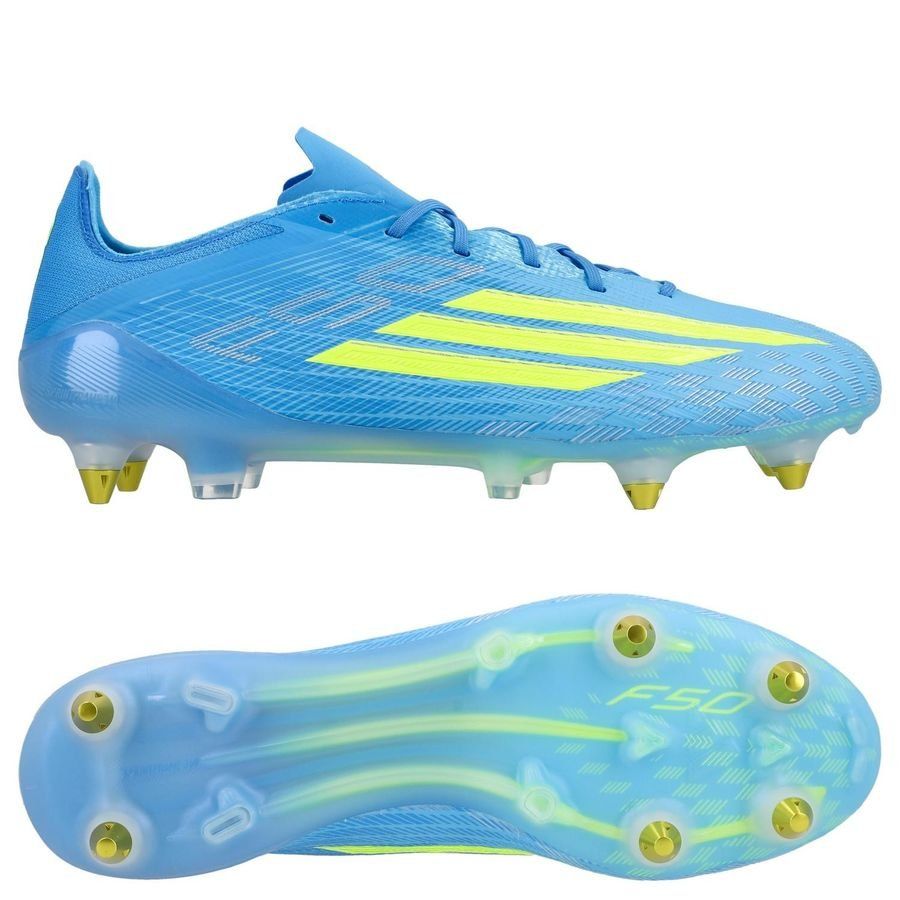 Adidas F50 Elite SG Ice Cold Precision - Lucid Ray Blue/Amarillo solar/Light Utility Aqua