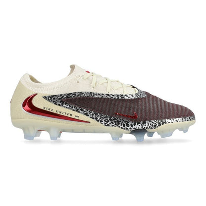 Nike Phantom 6 Elite Low Cut FG United - Burgundy Crush/Universal Red/Fósil
