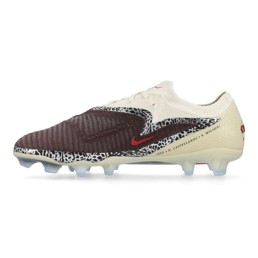 Nike Phantom 6 Elite Low Cut FG United - Burgundy Crush/Universal Red/Fósil