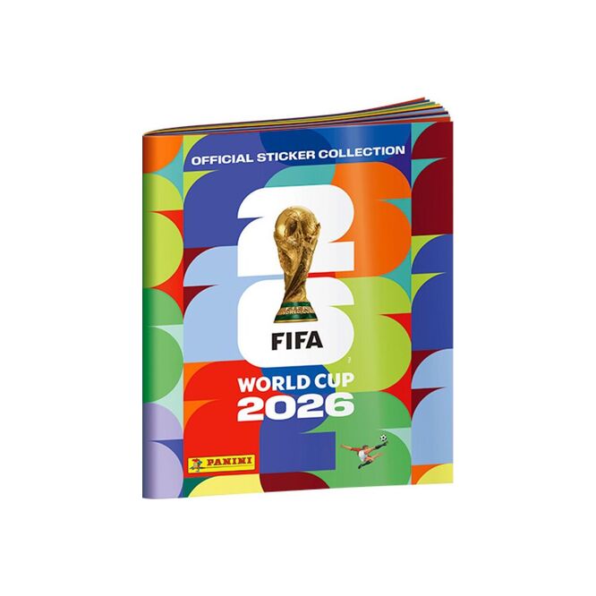 ALBÚM DE FIGURITAS PANINI FIFA COPA DEL MUNDO 2026 TAPA BLANDA + 4 SOBRES