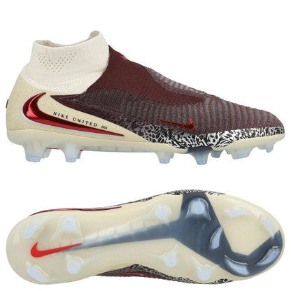 Nike Phantom 6 Elite High Cut FG United - Burgundy Crush/Universal Red/Fósil