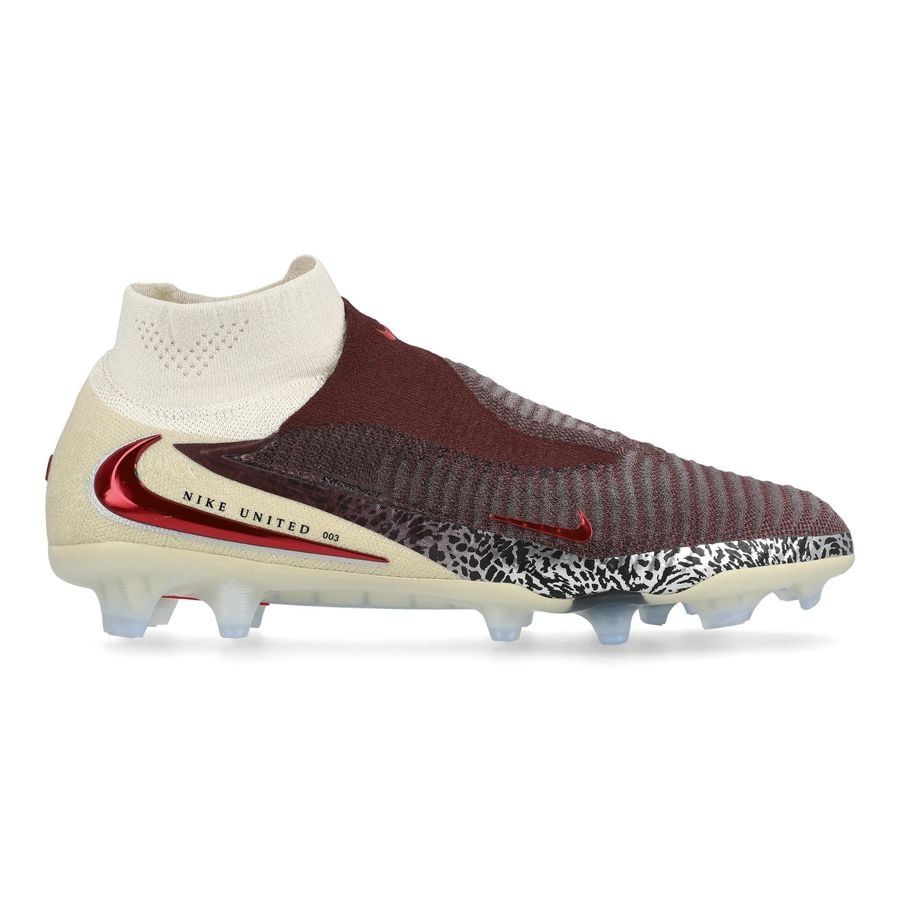 Nike Phantom 6 Elite High Cut FG United - Burgundy Crush/Universal Red/Fósil