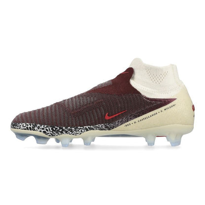 Nike Phantom 6 Elite High Cut FG United - Burgundy Crush/Universal Red/Fósil