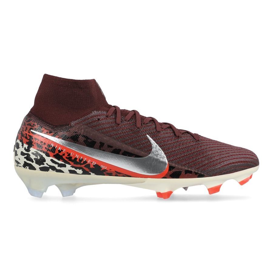 Nike Air Zoom Mercurial Superfly 10 Elite FG United - Burgundy Crush/Plata metalizada/Universal Red/Fósil