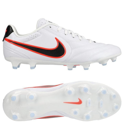 Nike Tiempo Ligera Profesional FG - Blanco/Negro/Carmesí brillante