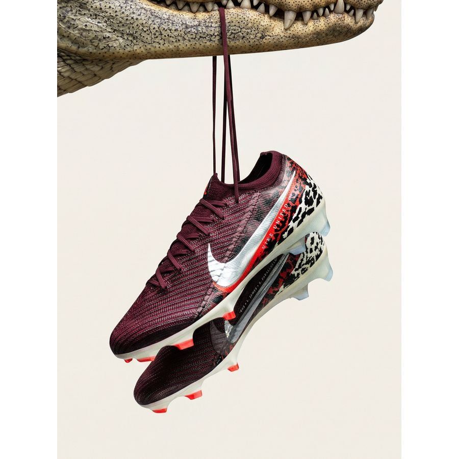 Nike Air Zoom Mercurial Vapor 16 Elite FG United - Burgundy Crush/Plata metalizada/Universal Red/Fósil