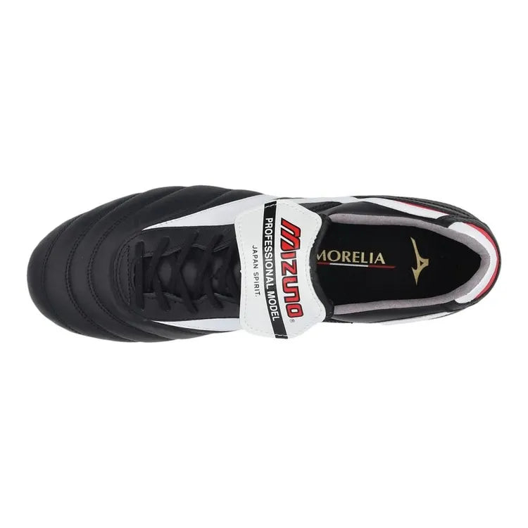 Mizuno Morelia II Made in Japan FG - Negro/Blanco/Rojo