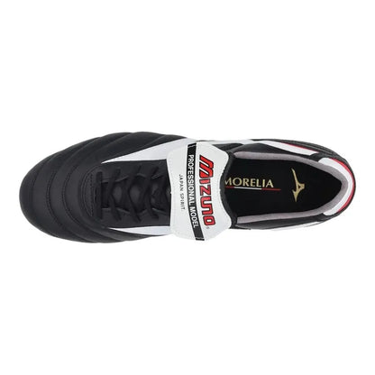 Mizuno Morelia II Made in Japan FG - Negro/Blanco/Rojo