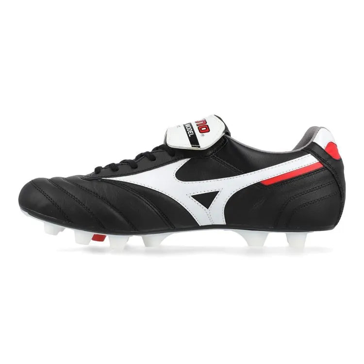 Mizuno Morelia II Made in Japan FG - Negro/Blanco/Rojo