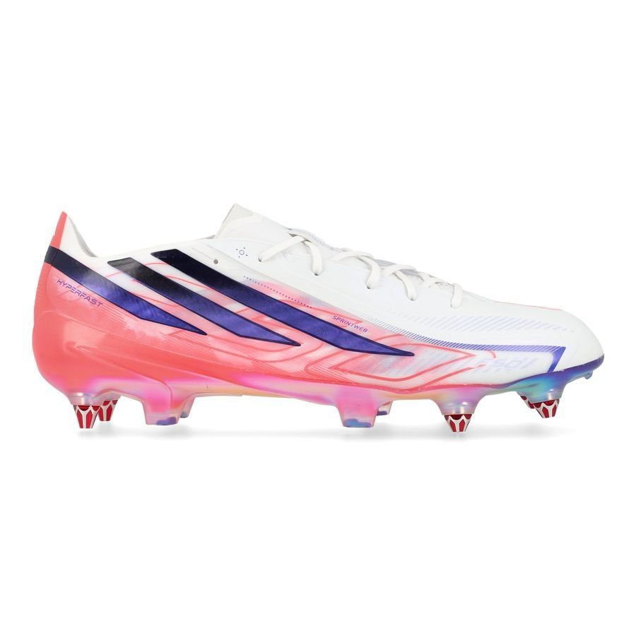 Adidas F50 Hyperfast Elite SG Chaos vs Control - Footwear White/Solar Purple/Solar Turbo
