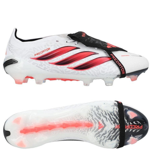 Adidas Predator Elite Fold-over Tongue FG Chaos vs Control - Footwear White/Solar Turbo/Core Black