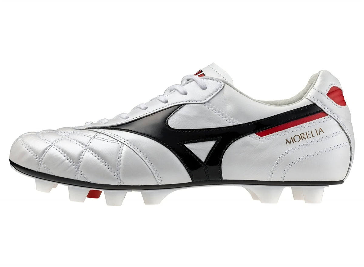 Mizuno Morelia II Made in Japan FG - Blanco/Negro/Rojo