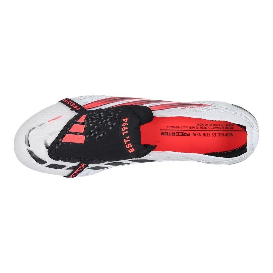 Adidas Predator Elite Fold-over Tongue FG Chaos vs Control - Footwear White/Solar Turbo/Core Black