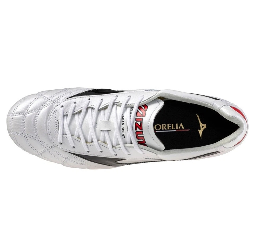 Mizuno Morelia II Made in Japan FG - Blanco/Negro/Rojo