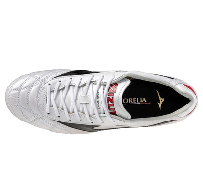 Mizuno Morelia II Made in Japan FG - Blanco/Negro/Rojo