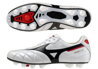 Mizuno Morelia II Made in Japan FG - Blanco/Negro/Rojo