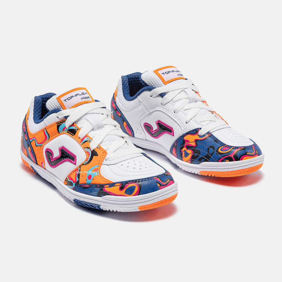 Top Flex Jr 26 Indoor Junior Blanco Naranja