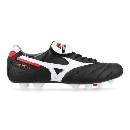 Mizuno Morelia II Made in Japan FG - Negro/Blanco/Rojo