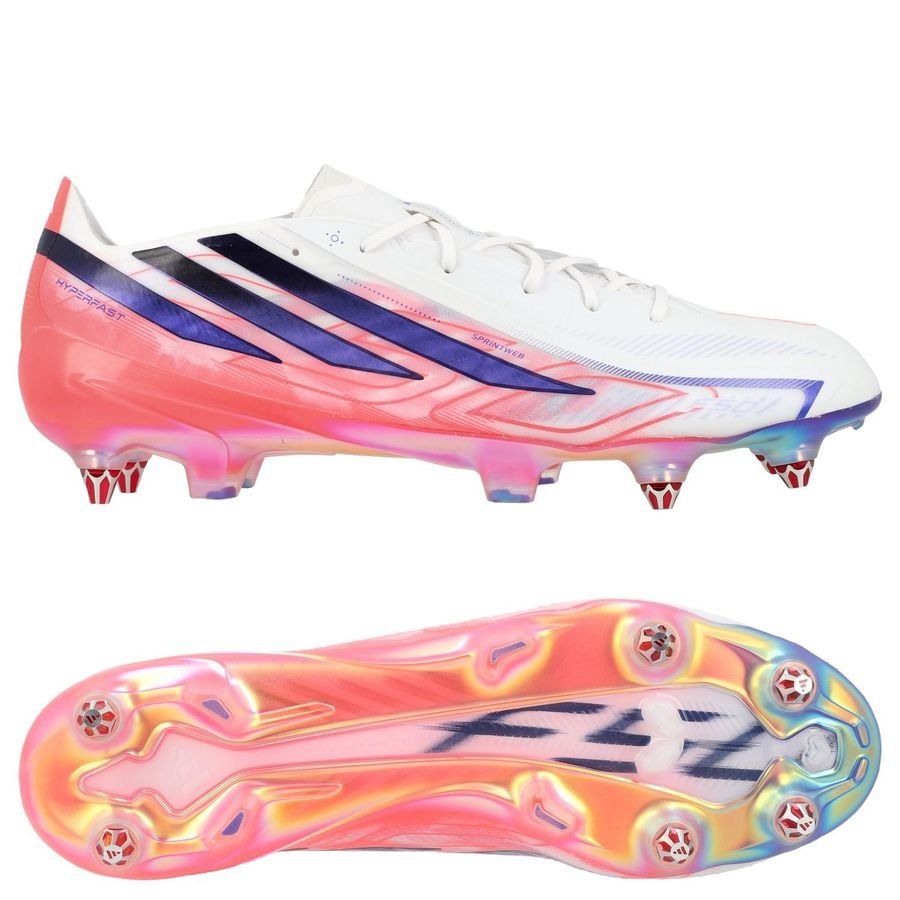 Adidas F50 Hyperfast Elite SG Chaos vs Control - Footwear White/Solar Purple/Solar Turbo