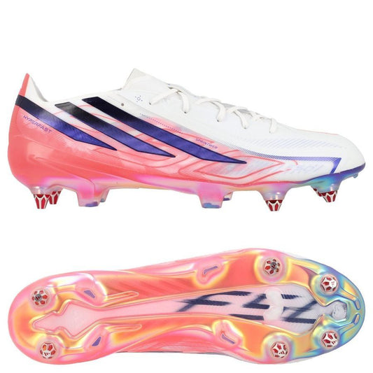 Adidas F50 Hyperfast Elite SG Chaos vs Control - Footwear White/Solar Purple/Solar Turbo